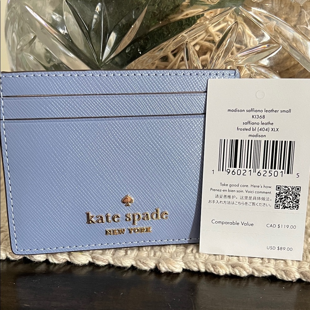 Kate Spade Madison Frosted Saffiano Leather Card Holder